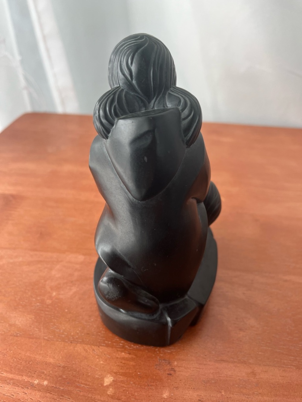Vintage BOMA Canada Inuit Sculpture - Thomas McPhee "Girl with Husky Dog" - Picture 4 of 9